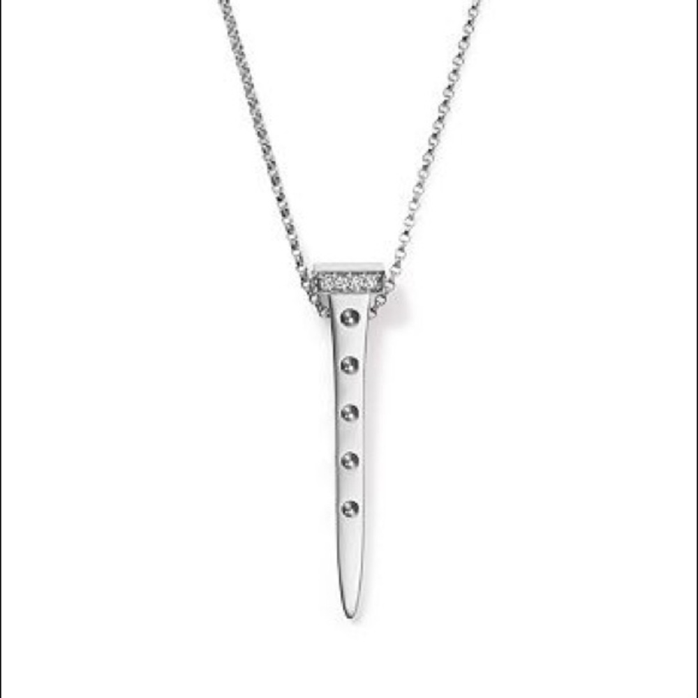 Roberto Coin 18K Diamond Nail Pois Moi Necklace